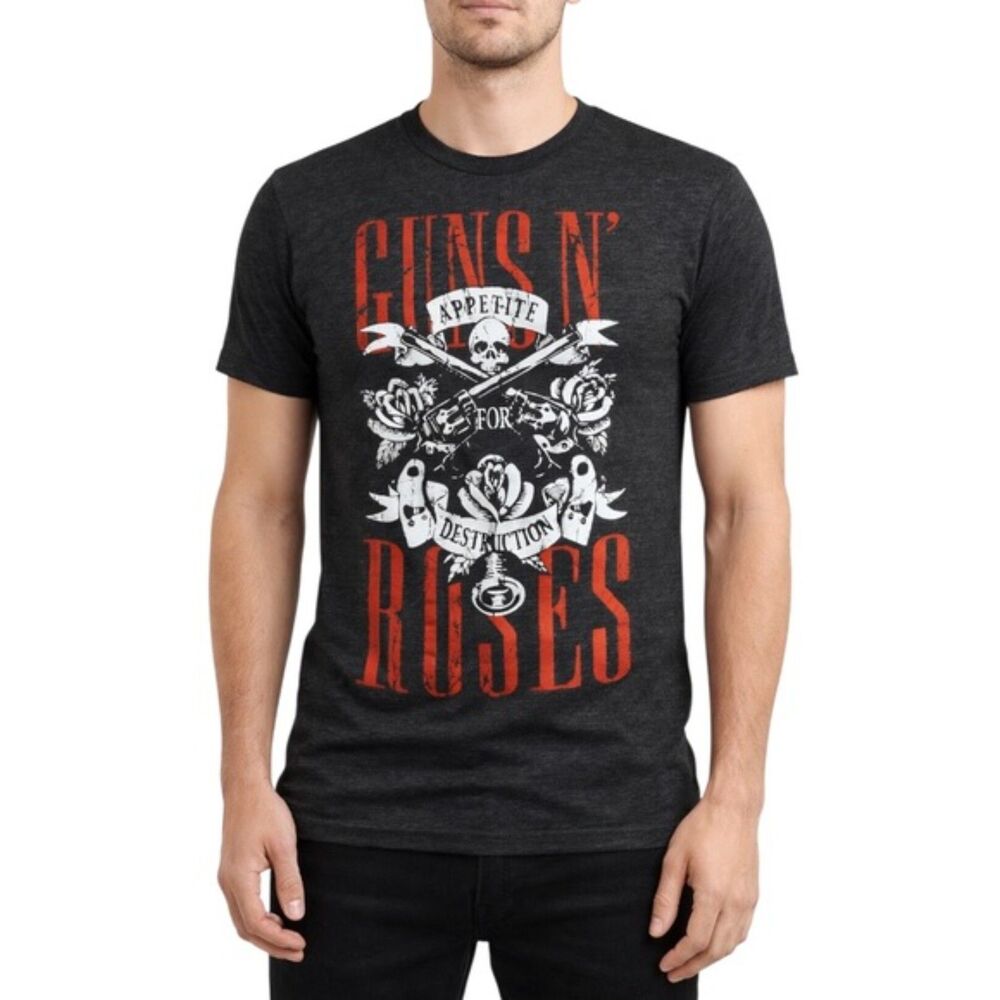 Guns N’ Roses Men’s Appetite for Destruction Graphic T-Shirt | Size Medium